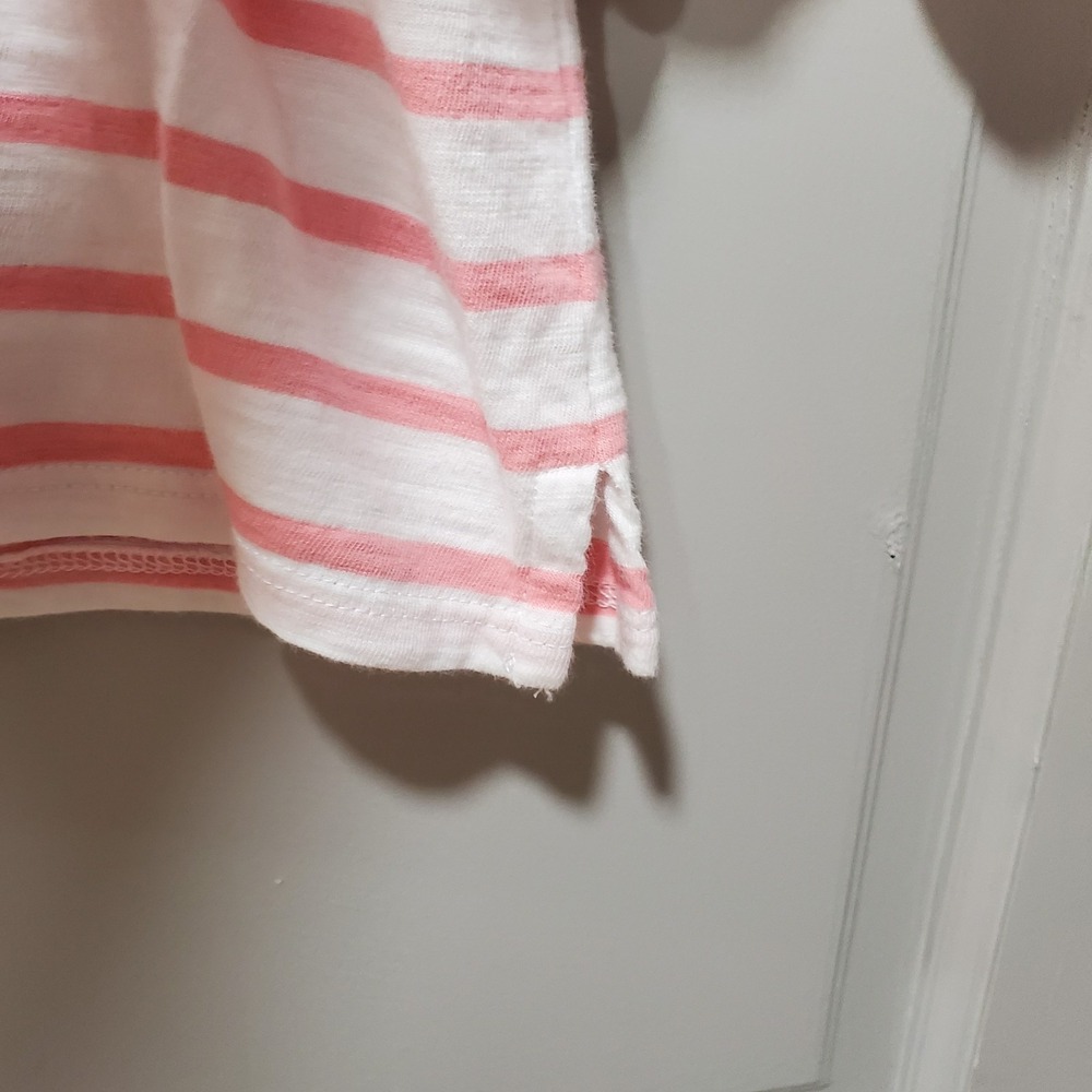 Talbots Top Womens XL Pink Top 3/4 Sleeve Striped Casual Basic Blouse Lovely - Picture 5 of 9